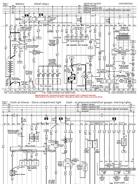 vw t4 wiring diagram free 